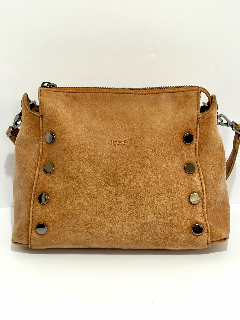 Hammitt Bryant Medium Shoulder Bag In Hermosa Saddle With Gunmetal Hardware - Picture 11 of 16